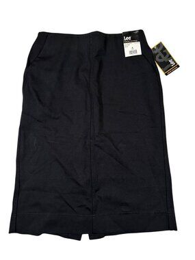 Lee Womens Comfort Waistband High Rise Black Pull-On Skirt Size Small